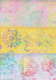 SBHM3-15 Stash Builder Half Meter Fairy Floss Range by Batik Australia Mandalas [3 Half Meter Pack] Batik Fabric for Patchwork and Quilting