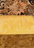 SBHM3-4-7 Stash Builder Coordinating Print Lustre Range with 2 Tonals [3 Half Meter Pack] Batik Fabric Patchwork and Quilting