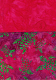 SB OM 2 Pre Cut Oven Mitt Hot Pink Red with Green Turtles and Hot Pink Red Contrast