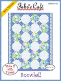 FCP  Snowball Fabric Cafe 3 Yd Quilts Pattern - Snowball