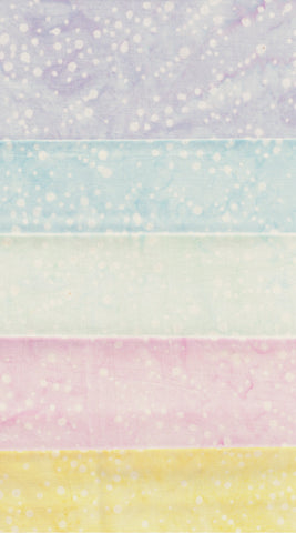 Spot Pale Batik Galaxy Range Fat Eighth Bundle- 10 Fat Eighths/ SBFE10-6