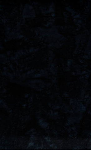 THDB EK 20 Very Dark Blue, Hand Dyed Batik Cotton for Quilting.