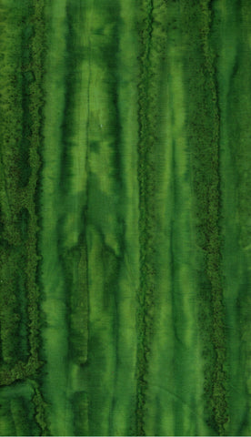 WG 619 E Mid Green Regular Striped Cotton Batik Fabric for Patchwork Quilting