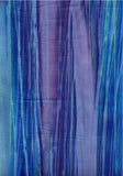 Wood Grain Aqua, Turquoise, Blue Purple batik Fabric