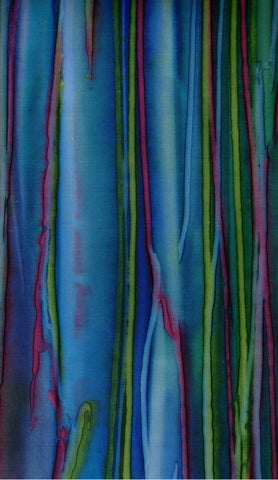 WG ABS-2 Green Pink Blue Purple Lined Stripe Cotton Batik Fabric