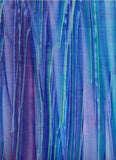 WG ABS-11 Aqua, Blue, Turquoise, Purple Lined Stripe Cotton Batik Fabric