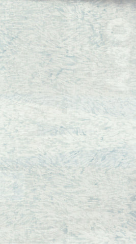 White Batik Fabric for Patchwork, Quilting, Sewing and Textile Art: Pale Blue Grey Curved Pattern on White Hoffman Batik/CAWBG 763 H