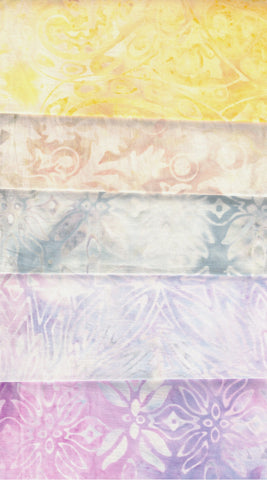 Pastel Batik Fat Quarter Bundle- 10 Fat Quarters/ SBFQ10-2