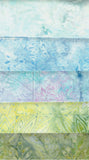 SBFQ10-2 pastel stamped batik fat quarter bundle with 10 fat quarters