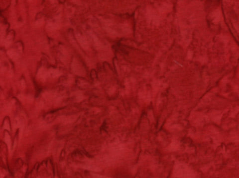 AT 079 Dark Red Batik Fabric Patchwork and Quilting