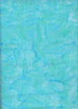 AT 006 Lagoon Blue Batik Fabric Patchwork and Quilting