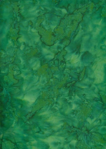 AT 036 Blast Green Batik Fabric Patchwork and Quilting
