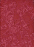 AT 070B  Burnt Red Batik Fabric Patchwork and Quilting