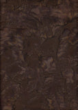 AT 089 Dark Brown Batik Fabric Patchwork and Quilting