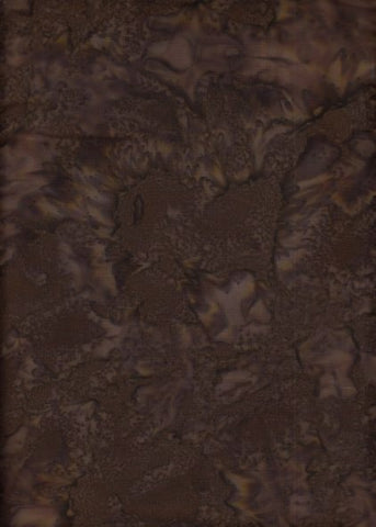AT 089 Dark Brown Batik Fabric Patchwork and Quilting