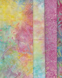 BA 001 PP034 Pastel Dragonfly with Three Coordinates [Batik Fabric Patchwork and Quilting4]
