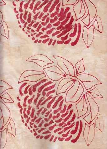 BAAL 884 Red Waratah on Cream Large Heritage Collection