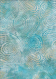 CAB 0288 Aqua Tan Dots 1M Sale Piece