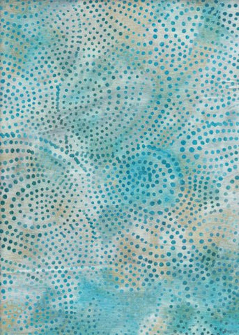 CAB 0288 Aqua Tan Dots 1M Sale Piece