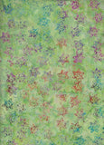 CAG 052  Light Green with Multi Colour Flowers