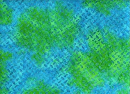 CAG 077 Green Turquoise Scatter Anthology Batik