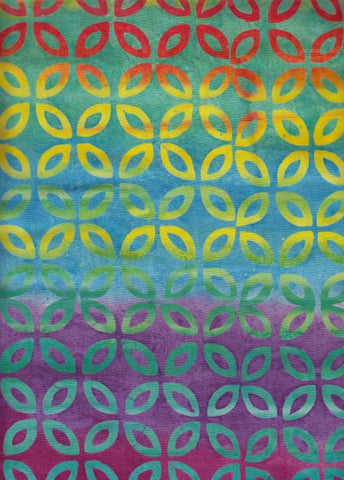 CAM 361 Multi Stripe Flower Anthology Batiks