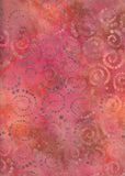 CAOY 076 Orange Peach Pink Dot Circles