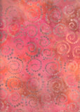 CAOY 076 Orange Peach Pink Dot Circles