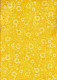 CAOY 187 Yellow Abstract Bubble Dot 1 Fat Quarter Only Limited Stock