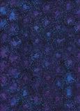 CAB 0232 Blue Purple Splat Anthology Batik