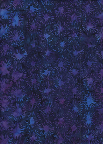 CAB 0232 Blue Purple Splat Anthology Batik