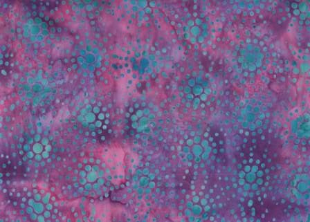 CAP 238 Purple Aqua Dot Explosion Anthology Batik