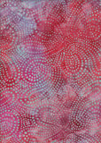 CAR 216 Mottle Red Pink Aqua Dot 0.5M Sale Piece