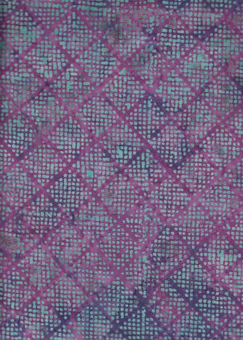 CAP 221 Purple Aqua Angled Squares