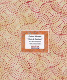 PPSQF Batik Australia Dots and Dashes  40 x 10" x 10" Squares