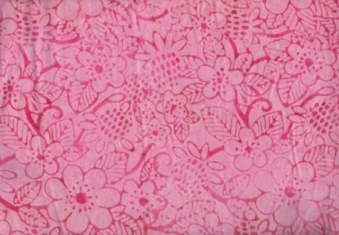 CAR 201 Mid Pink Block Print Flower Sale 1.2M Piece