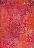 CAOY 078 Orange Scroll Anthology Batiks