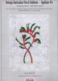 BA Pattern A34 Kangaroo Paw Vintage Floral Emblems Applique Kit