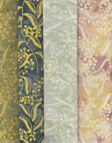 PPSTS WOF Set A2 Australian Flowers  Batik Fabric on Line