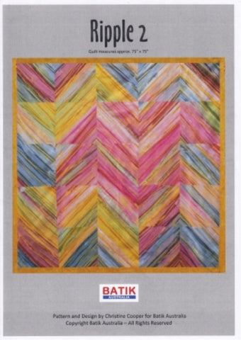 BA Pattern Batik Australia Ripple no 2 Quilt Pattern