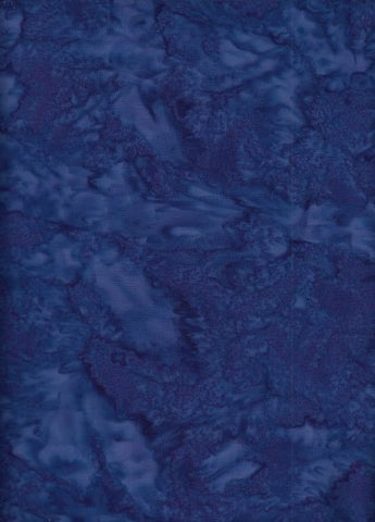 AT 016 Royal Blue Batik Fabric Patchwork and Quilting Limited Quantities Available