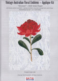 BA Pattern A30 Waratah Vintage Floral Emblems Applique Kit